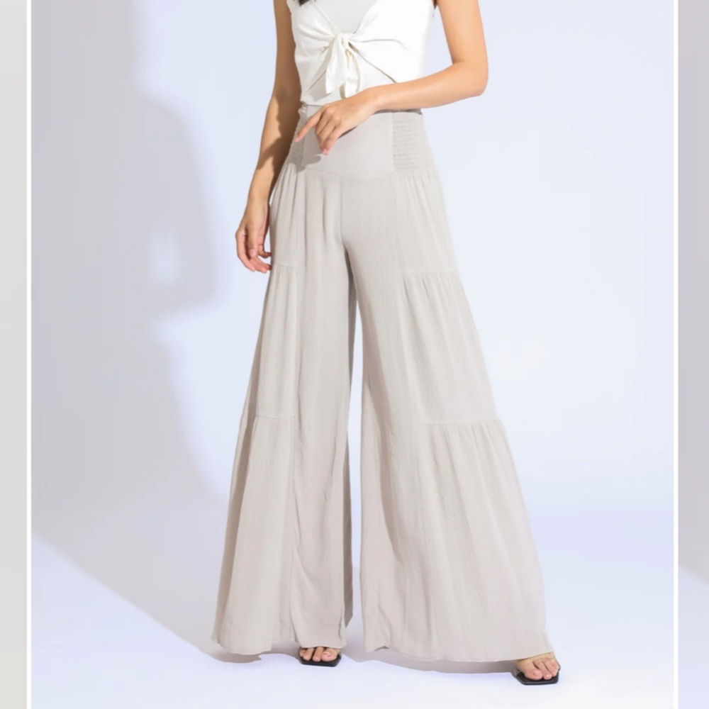 Rewash Tiered Wide Leg Pant